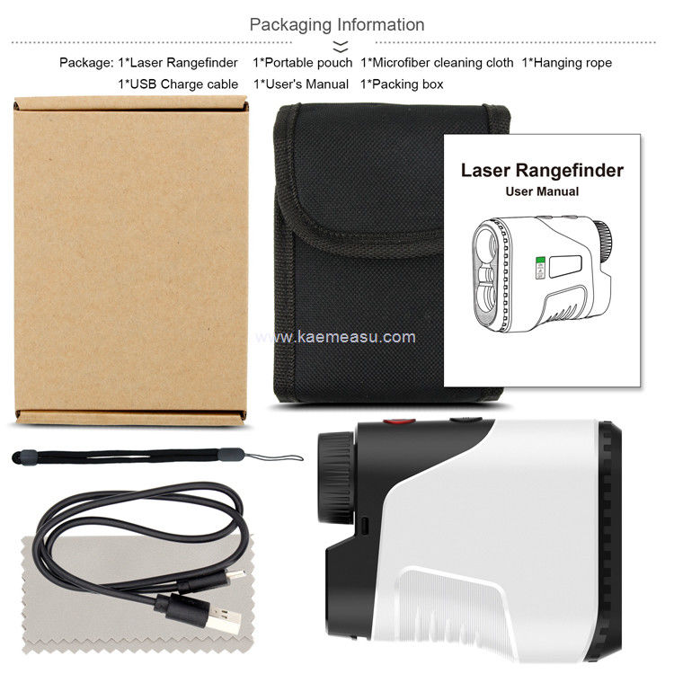 Kaemeasu Laser-Rangefinder Golfen Jagen Schießen Handheld-Rangefinder USB Laderabstandsmesser D450