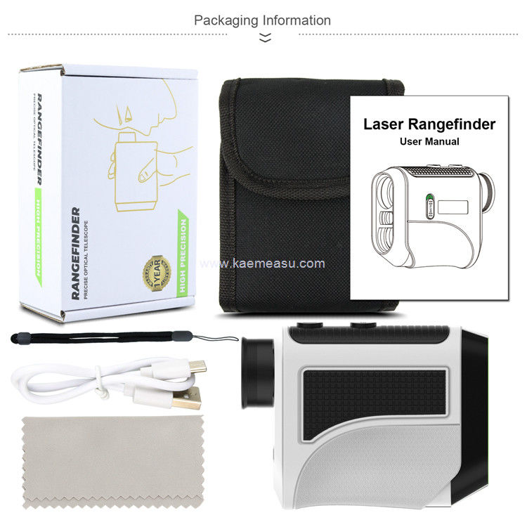 Kaemeasu USB-Ladegerät Golf-Rangefinder Hochgenaue optisches Teleskop LCD-Display Laser-Rangefinder F1000