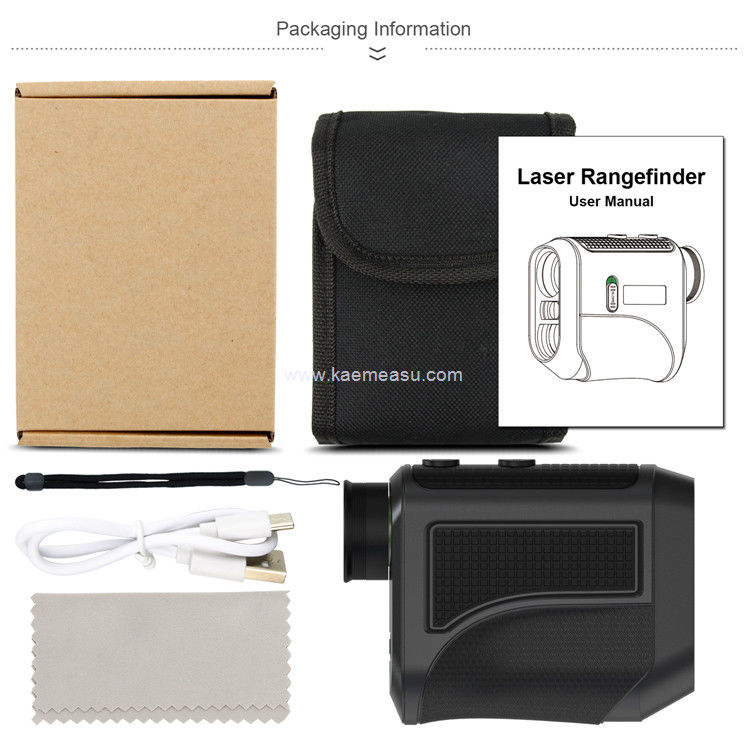 Kaemeasu USB-Ladegerät Golf-Rangefinder Hochgenaue optisches Teleskop LCD-Display Laser-Rangefinder F1000
