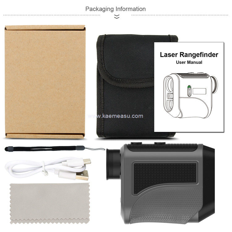 Kaemeasu USB-Ladegerät Golf-Rangefinder Hochgenaue optisches Teleskop LCD-Display Laser-Rangefinder F1000