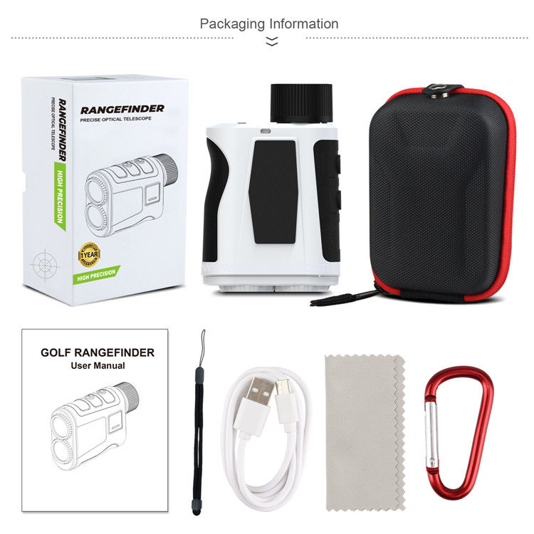Kaemeasu 1000m Laser-Rangefinder Wiederaufladbares LCD-Display Golf-Rangefinder mit magnetischer Adsorption H1000H