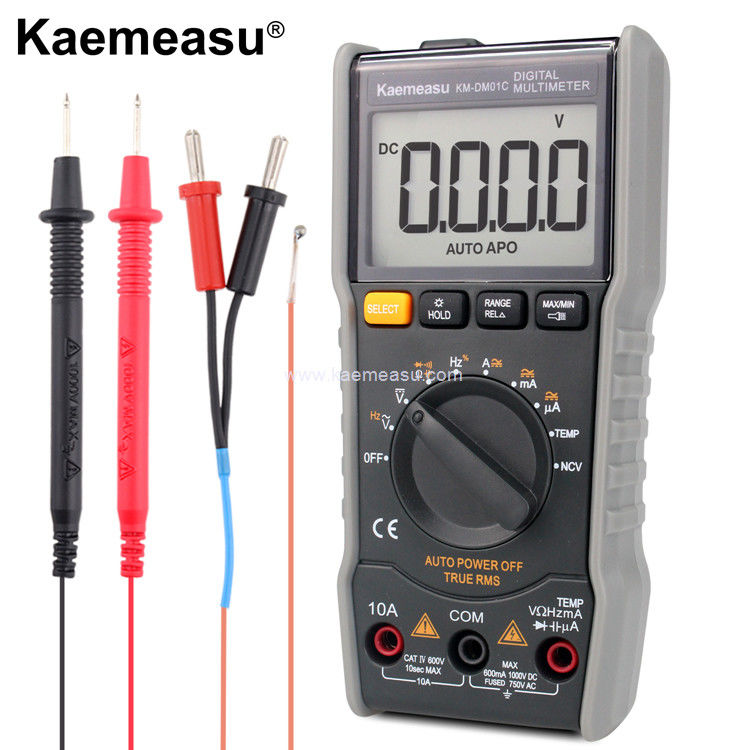 Kaemeasu 01C LCD-Display Avometer Digitales Multimeter Wechselspannung Gleichspannung Wahre RMS-Prüfung