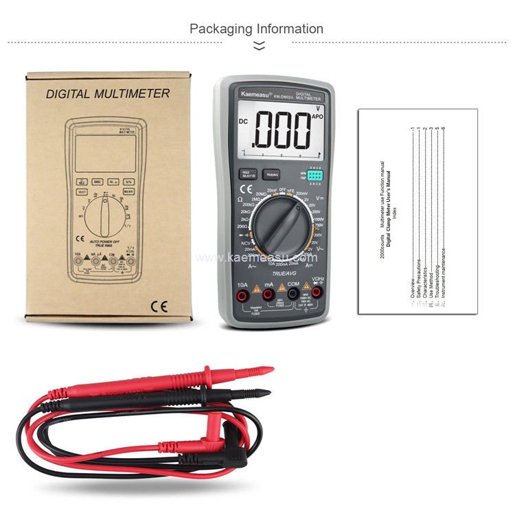 Kaemeasu 02A Handheld Industrial Voltmeter Digitaler Aneng Multitester NCV T RMS Elektrische Prüfmesser