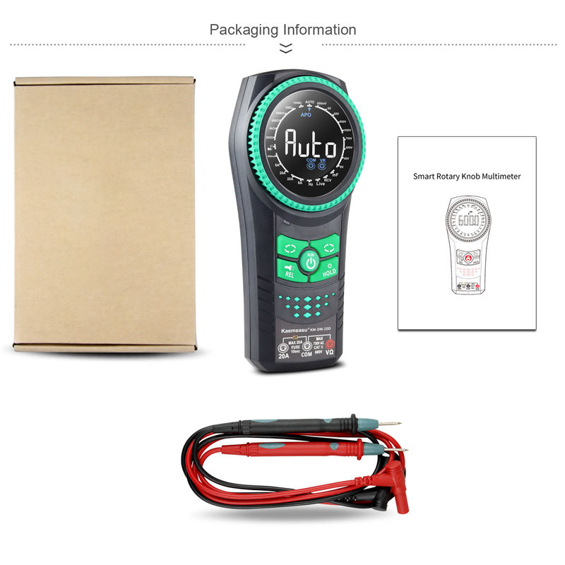 Kaemeasu 10D Smart Rotary Knob Multimeter Spannungsmessgerät Detektor Multimeter Smart Multimeter Digital Multimeter