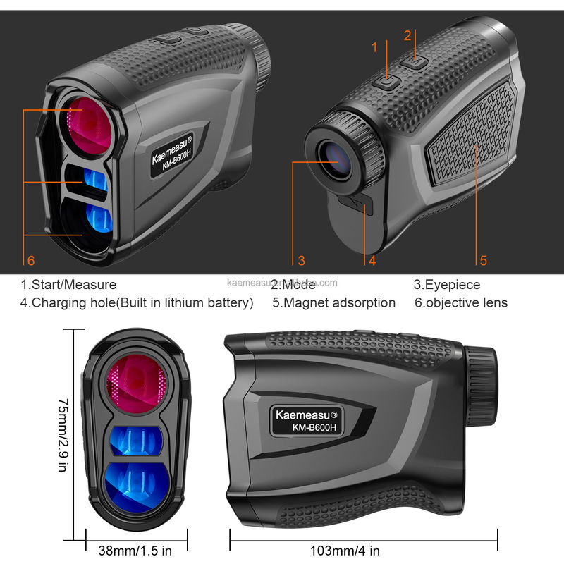 Kaemeasu Multifunktion Laser Abstandsmesser Teleskop Golf Laser Abstandsmesser Jagd Elektronische Lineal mit Magnet Adsorption