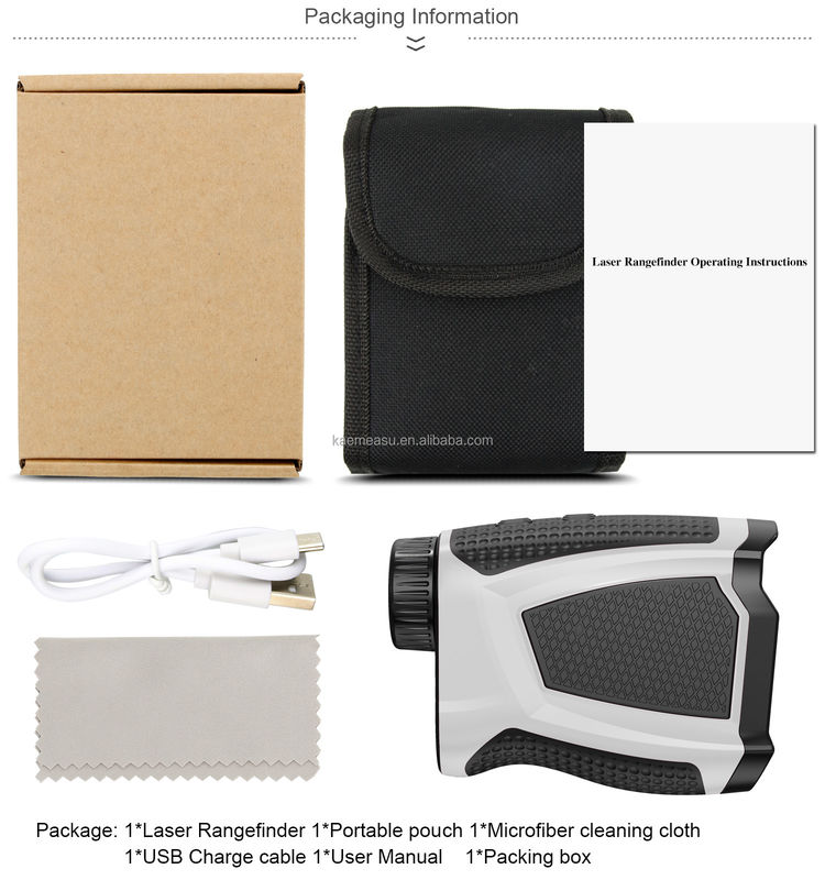 Kaemeasu Handheld Wiederaufladbarer OEM Jagd Golf Laser Abstandsmesser mit Magnet Adsorption 450M/600M/800M/1000M