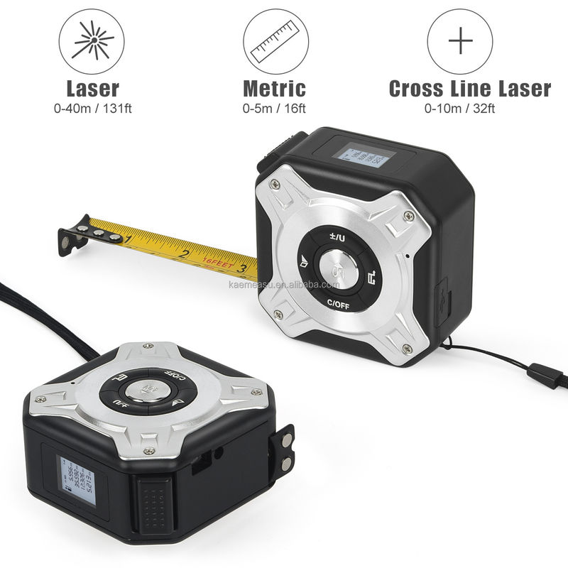 Multifunktions-USB-Ladeband-Messgerät Fernmessgerät Elektronisches Lineal Infrarotmessgerät OEM Laser Abstandsmesser
