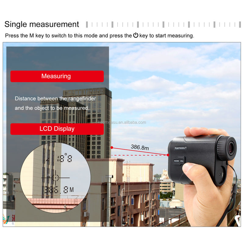 Teleskop-Laser-Rangefinder Portable USB-Laser-Distanzmessgerät Monocular Golf Jagd-Rangefinder 600M/656Yd