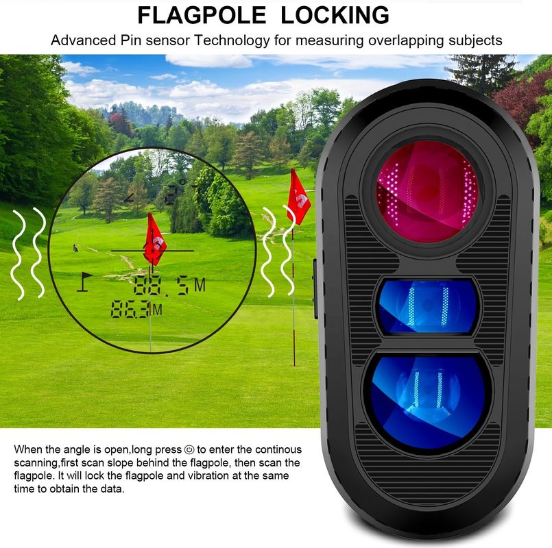 OEM ODM Reichweitenmessgerät 600/800/1000m Golf Abstandsmesser Mehrfachmodi Laser-Rangefindern Teleskop mit Neigungsschalter