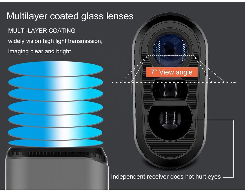 OEM ODM Reichweitenmessgerät 600/800/1000m Golf Abstandsmesser Mehrfachmodi Laser-Rangefindern Teleskop mit Neigungsschalter