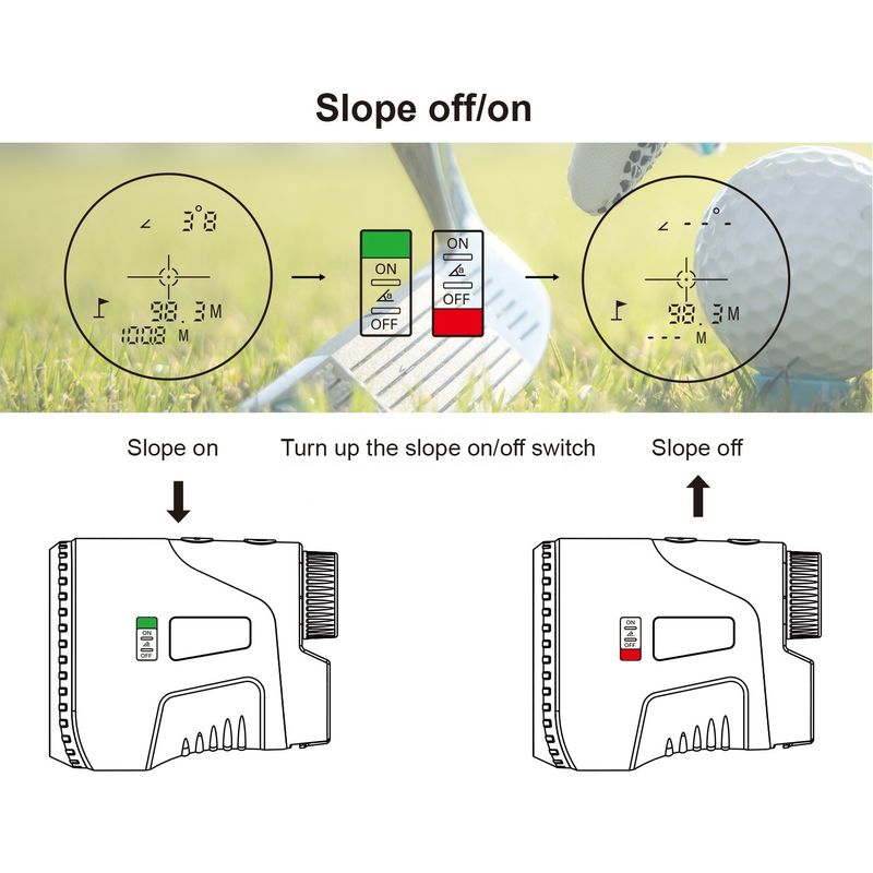 Oem Jagd-Range Finder Neigungsbereich Laser Abstandsmesser Teleskop Mehrfachmodi Laser-Rangefinder für die Jagd