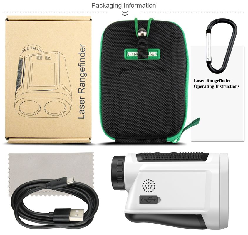 Golf-Laser-Rangefinder Meter 600m Multifunktions-Laser-Rangefinder mit Winkel-Horizontal-Distanz-Scan