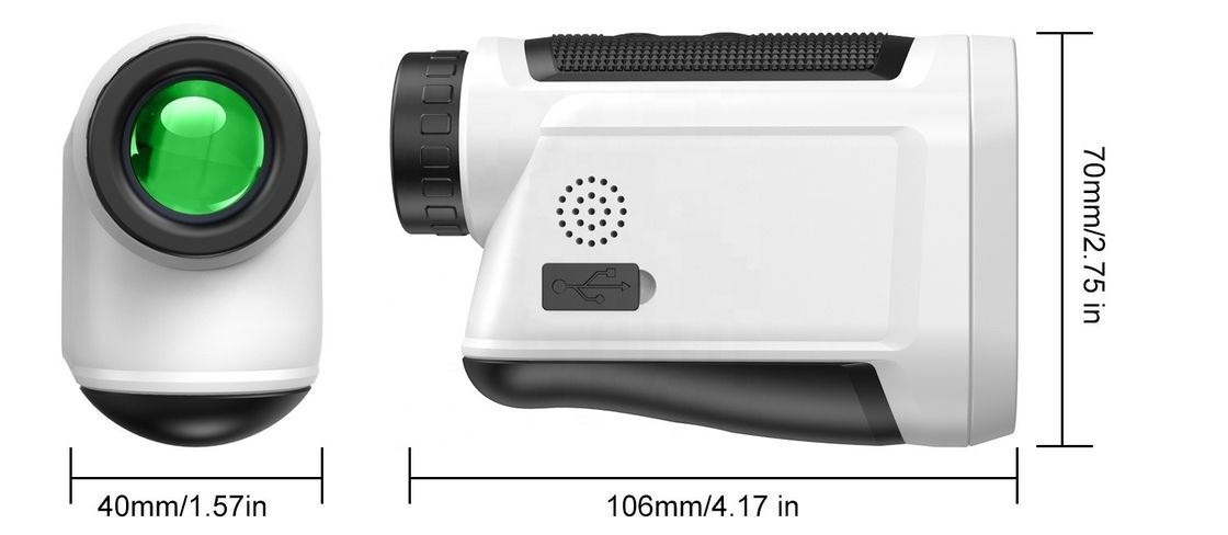Mini-Handheld-Laser-Rangefinder Sichtmessgerät Laser-Distanzmessgerät mit LCD-Smart-Touch-Bildschirm