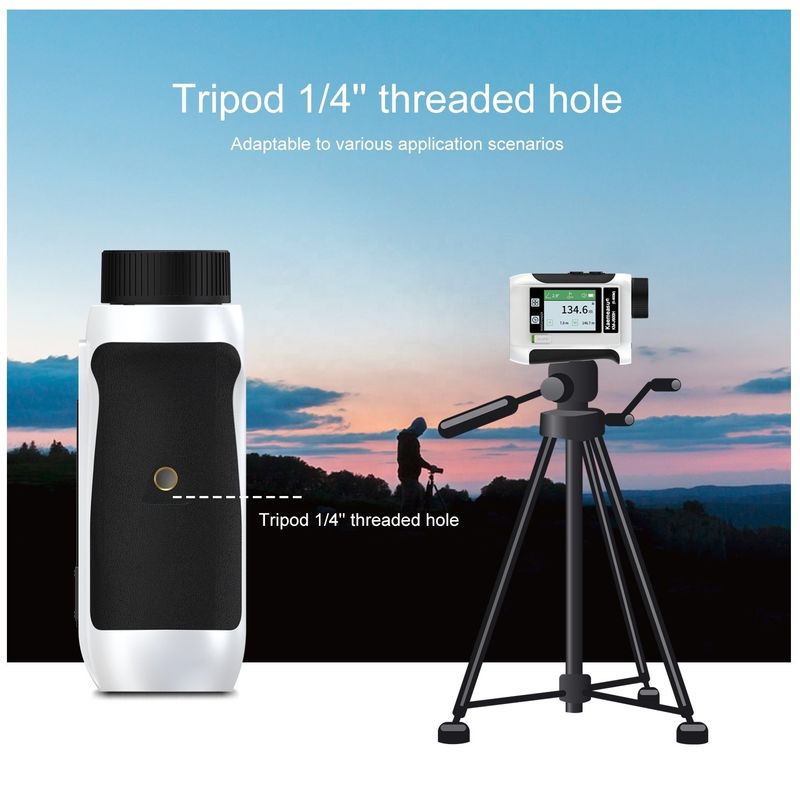 6.5X Vergrößerung Golf Sport Laser Reichweitenmessgerät mit verbessertem LCD-Bildschirm und optischen Instrumenten