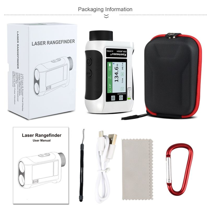 Outdoor Sport Jagd 600m LCD-Bildschirm Golf Laser-Range Finder Teleskop mit Datenübertragung IP54 Staub und Wasser