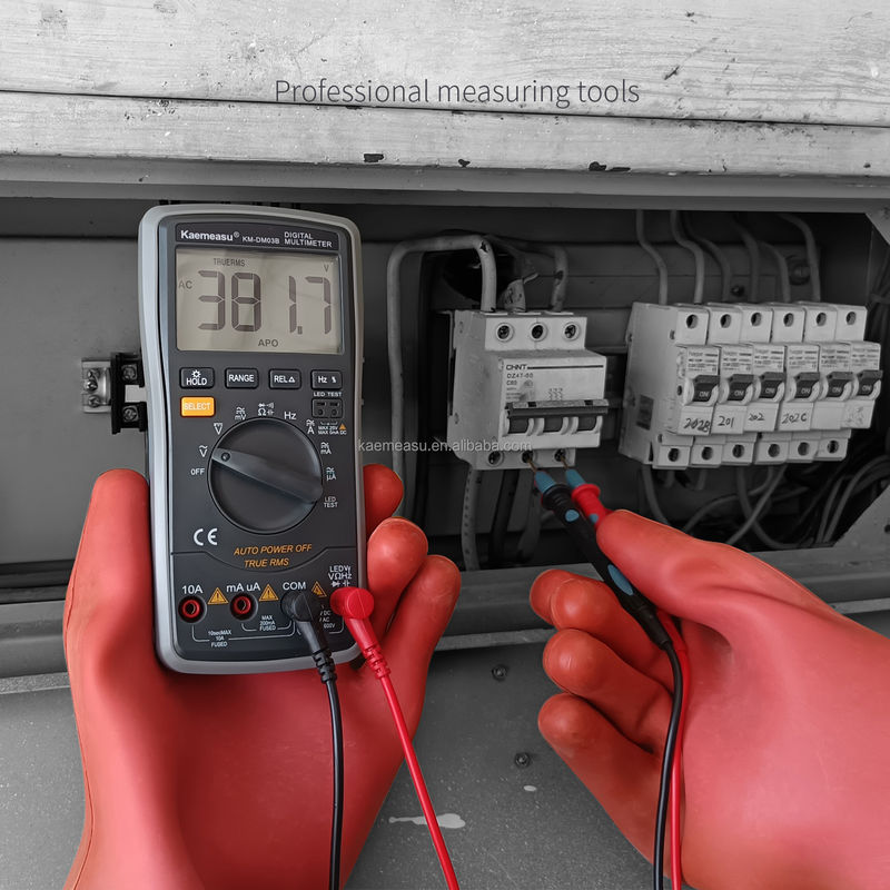 03B Professionelle digitale Multimeter Gleichspannung Wechselstrom Spannung Strom Widerstand Wahre RMS LED Diodenprüfung Automaß Universalmeter