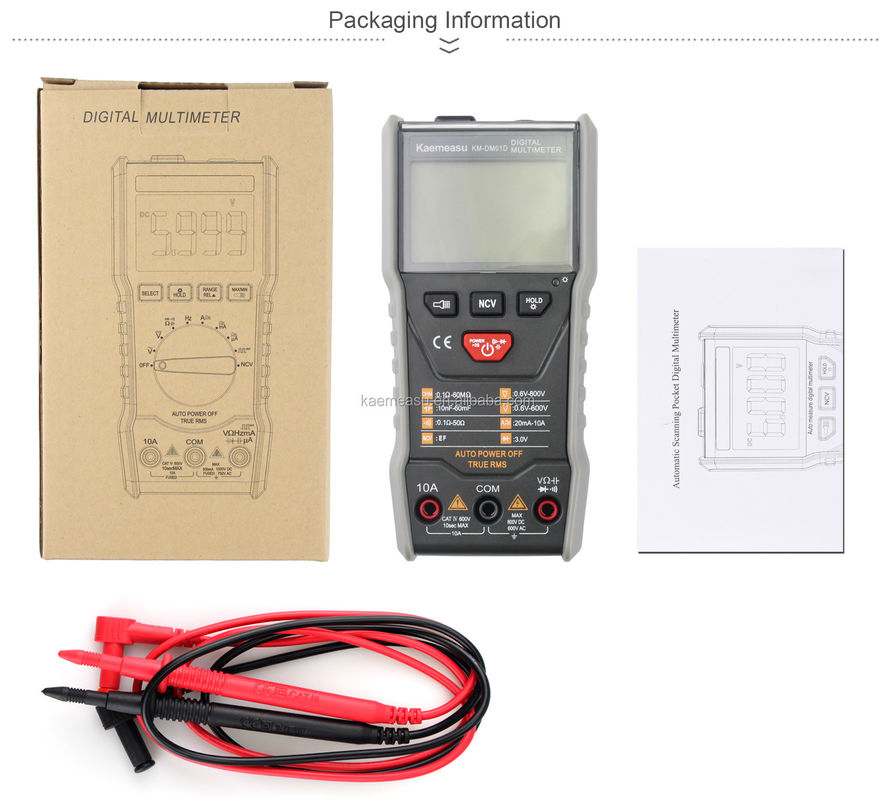 OEM ODM Smart Multimeter 6000 Zählt Elektriker Bank Multimeter Mini Handheld Ture RMS Quadrat Welle Ausgang Digital Multimeter