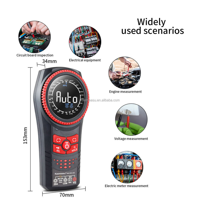 Auto Spannungsmessgeräte NCV TRMS Diodenprüfung Stromwiderstand Tester Klemmmessgeräte Multimetro Smart Digital Multimeter