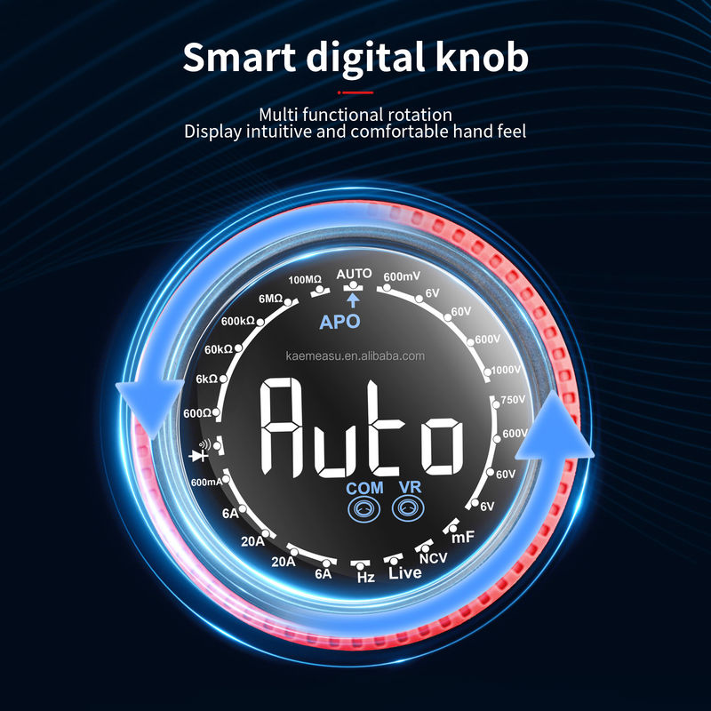 Automatische Reichweite Multimeter NCV Spannung Strom Smart Digital Multimeter Tester Kontinuität Rotationsknopf professionelle digitale Multimeter