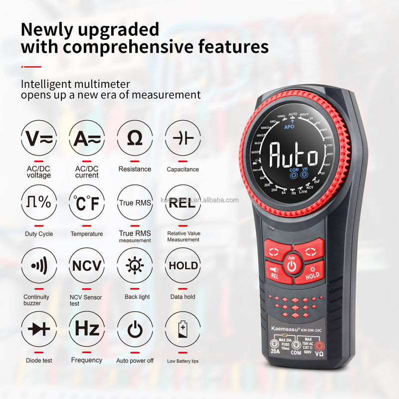 Automatische Reichweite Multimeter NCV Spannung Strom Smart Digital Multimeter Tester Kontinuität Rotationsknopf professionelle digitale Multimeter