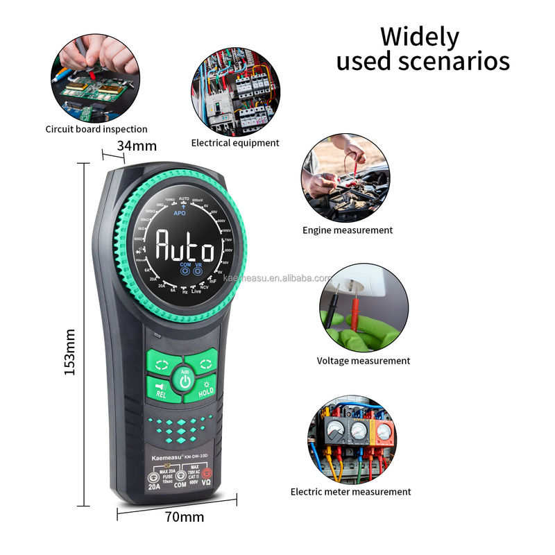 Auto Spannungsmessgeräte NCV TRMS Diodenprüfung Stromwiderstand Tester Klemmmessgeräte Multimetro Smart Digital Multimeter