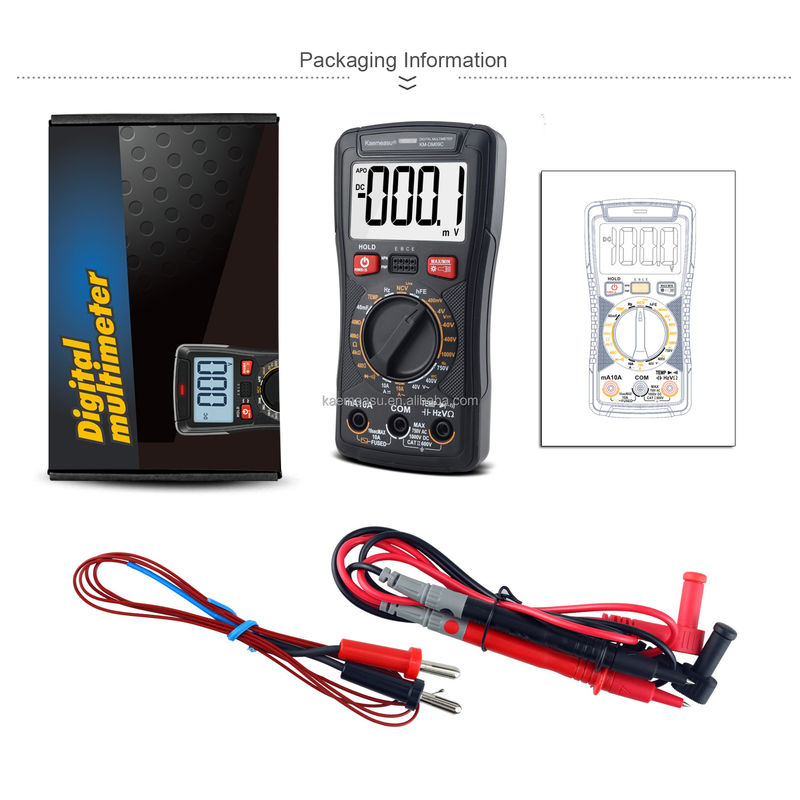 Leistungsspannungs- und Spannungsmultimeter Anpassung professionelle NCV-Kontaktlose Messung Smart Multimeter LCD-Bildschirm Digital Multimeter