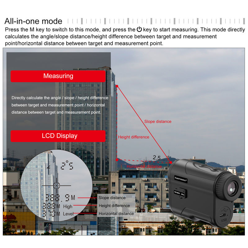 OEM-Digitale Laser-Rangefinder Mini-Langstrecken-Magnetische Golf-Rangefinder Laser-Meter Teleskop Jagd-Rangefinder