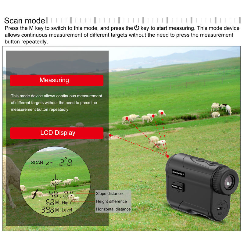 OEM-Digitale Laser-Rangefinder Mini-Langstrecken-Magnetische Golf-Rangefinder Laser-Meter Teleskop Jagd-Rangefinder