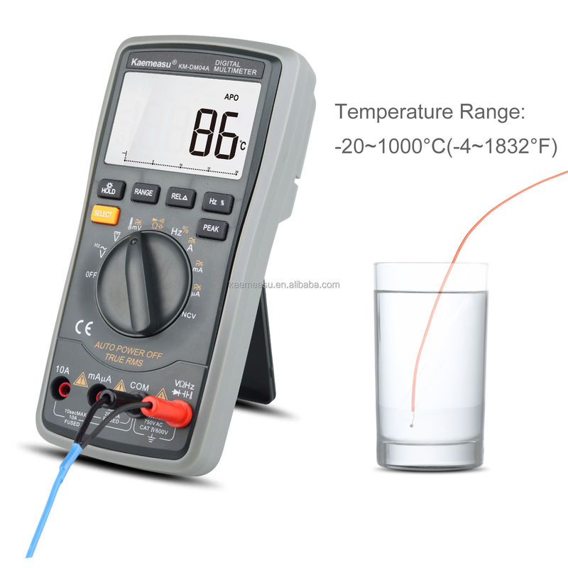 04A Klemmzähler AC DC Digitales Voltmeter Diodenkontinuitätstest Spannungsmesser Multimeter Smart Digital Multimeter