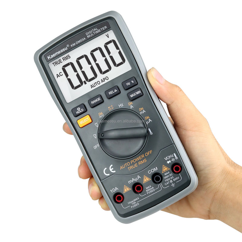 Elektriker Automatikbereich Multitester 6000 Zählungen Analog Multimeter T-RMS Diodenprüfung Kontinuität Buzzer Digital Multimeter
