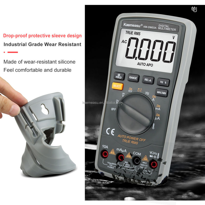 Elektriker Automatikbereich Multitester 6000 Zählungen Analog Multimeter T-RMS Diodenprüfung Kontinuität Buzzer Digital Multimeter