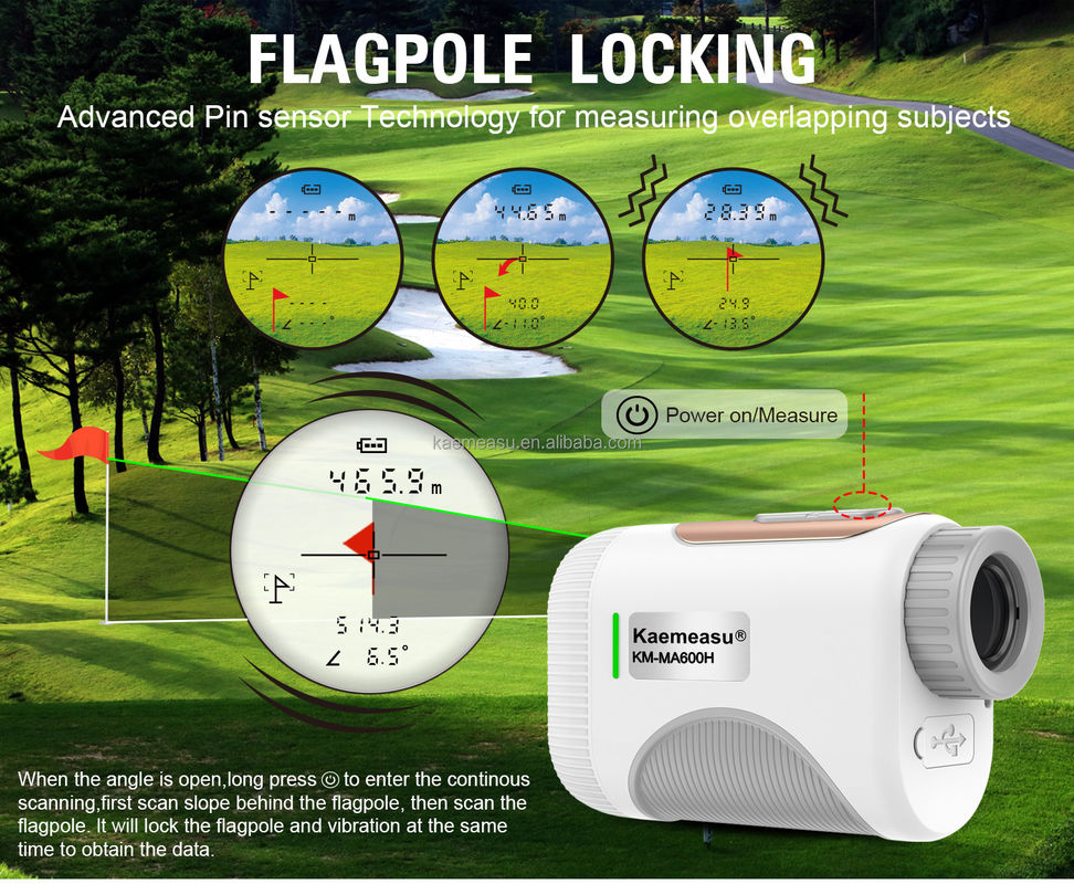 1200m OEM Golf Abstandsmesser Neigungsschwerpunkt Laser Abstandsmesser Teleskop Golf Laser Abstandsmesser