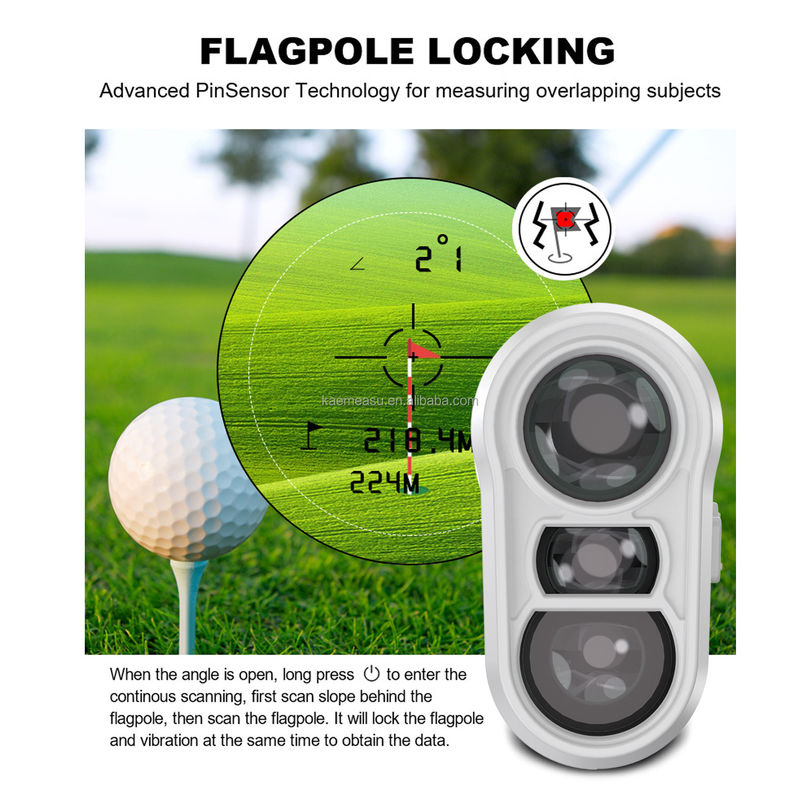 1000m Laser-Rangefinder Neigungsschalter Flaggenstange Schloss Wiederaufladbare Entfernung Meter Outdoor Sport Laser Golf-Rangefinder Teleskop
