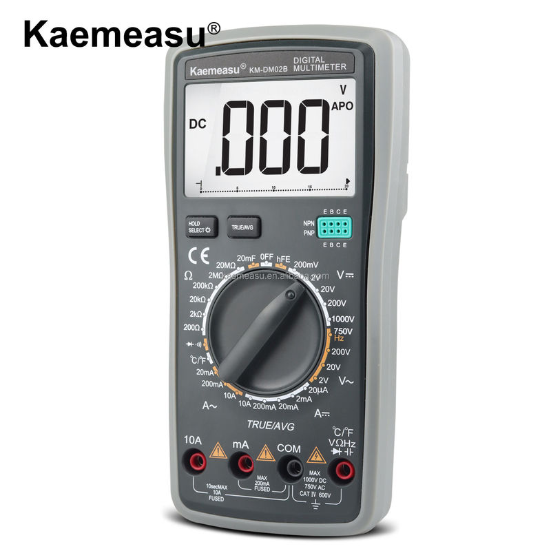 Smart Multimeter Wechselstromspannungstester zur Messung des Kapazitätsabstands 20nF/200nF/2uF/20uF/200uF/2000uF und max. Wechselstrom 10A
