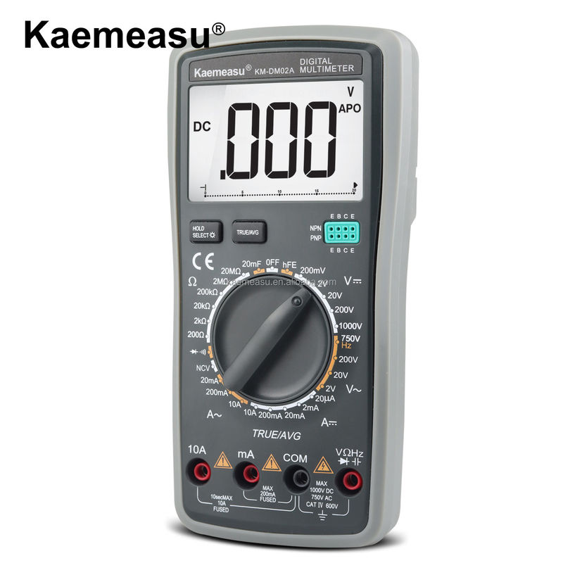Automobil-Digital-Multimeter NCV TRMS-Ständer Spannungsmesser Diodenprüfung Kontinuität Buzzer Multimeter Smart