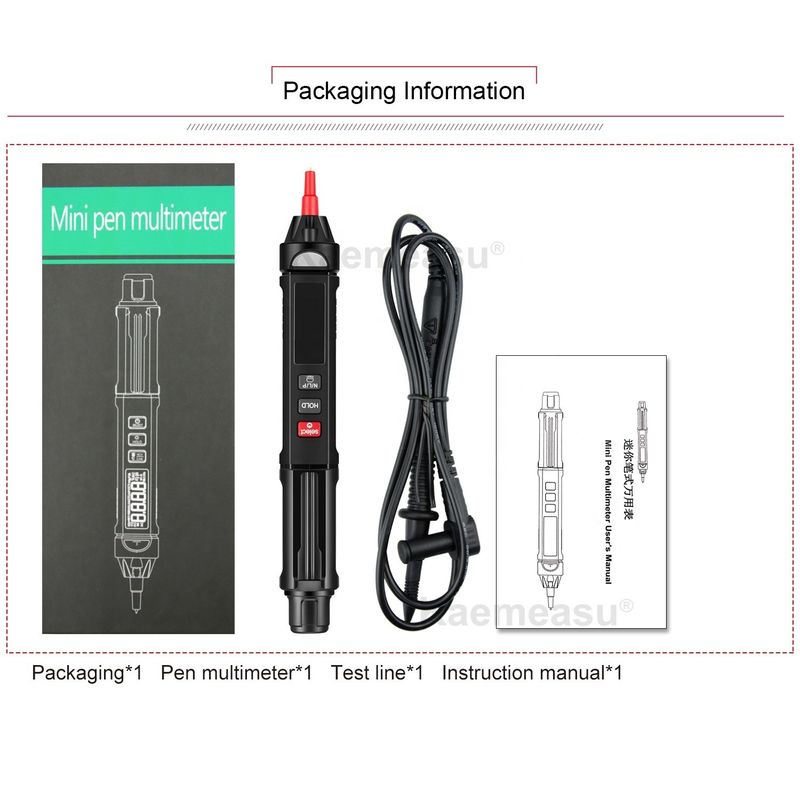 OEM-Fabrik Direct Pen Digital Multimeter True Rms Digital Meter Kontaktlos Spannungserkennung Multimeter Tester