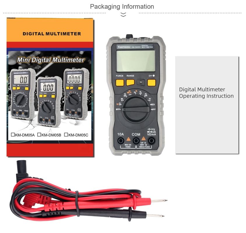 OEM ODM Automatik-Reihe 6000 Counts Smart Multitester Laborgeräte Elektrische digitale Multimeter