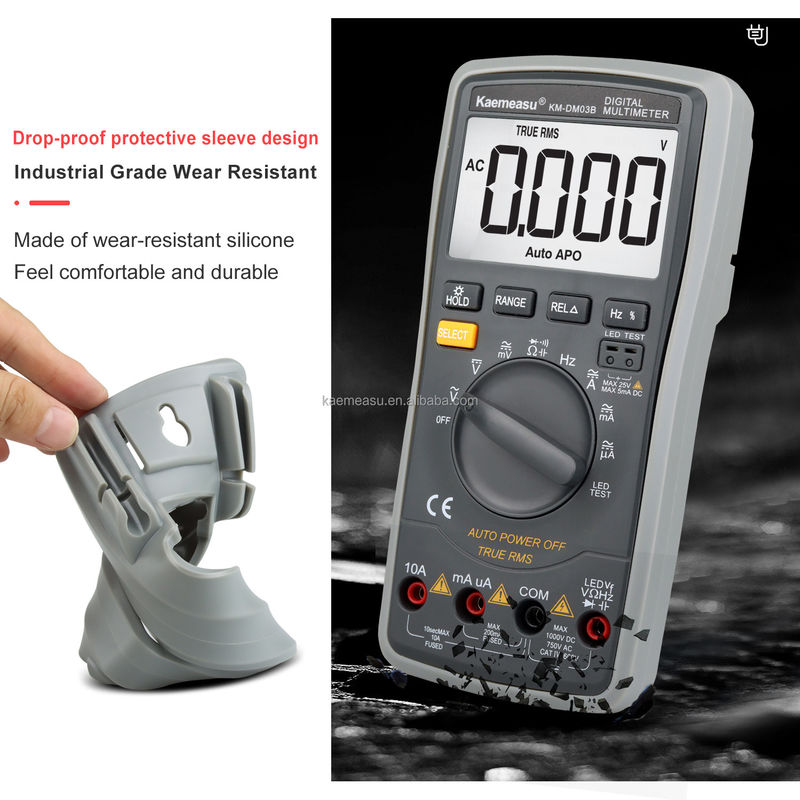 Warmverkauf 6000 Zählungen Wartungsinstrument DC/AC Quadratwellen-Ausgang True RMS Elektronische Industrie-Multimeter