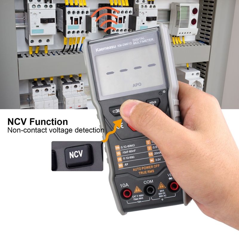 Automatische Reichweite Smart Measurement Elektriker 6000 Zählungen Bank Digitale Multimeter Mit Ncv T-rms Funktion
