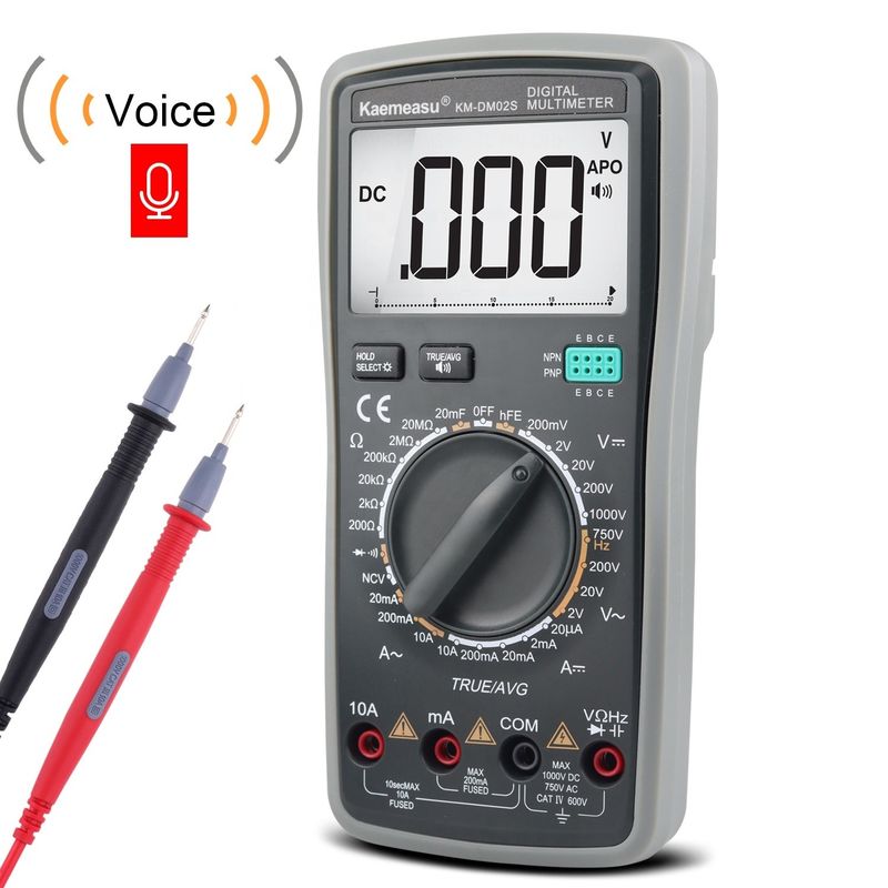 OEM ODM Elektronisches Multimeter DC AC NCV professionelle True RMS Tester Autoreich Smart Sprachbericht Multimeter