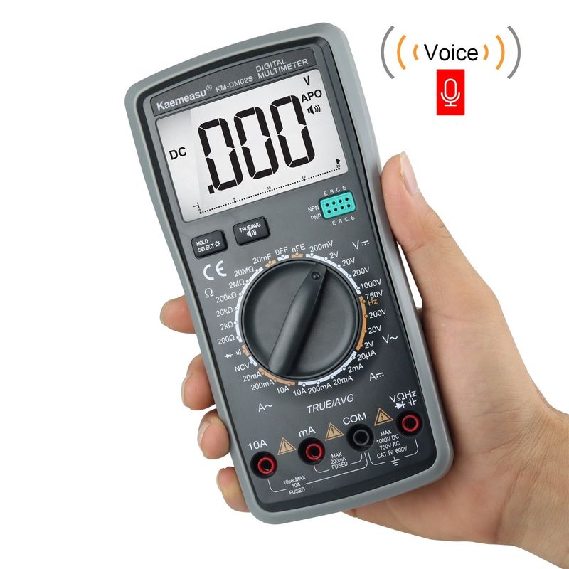 Intelligenter Sprach-Multitester Automatikbereich Multifunktions-Laboratoriumsausrüstung Widerstandstester Digitalem Multimeter