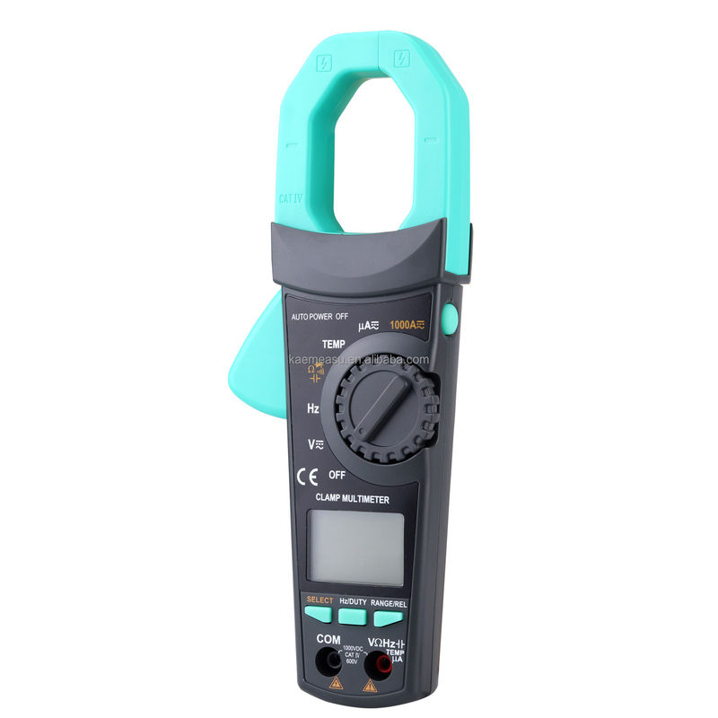 Großes Klemm-Multimeter T-RMS AC DC 1000V 1000A Diodenprüfung Kontinuität Buzzer Digitale Klemm-Meter