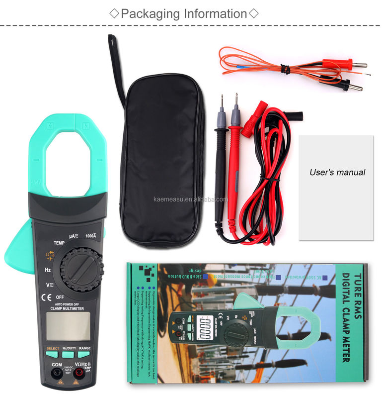 6000 Zählungen Ac Dc Strom-Multimeter Aneng Spannungsmessgeräte Klemm-Multimeter Digitale Klemm-Messgeräte