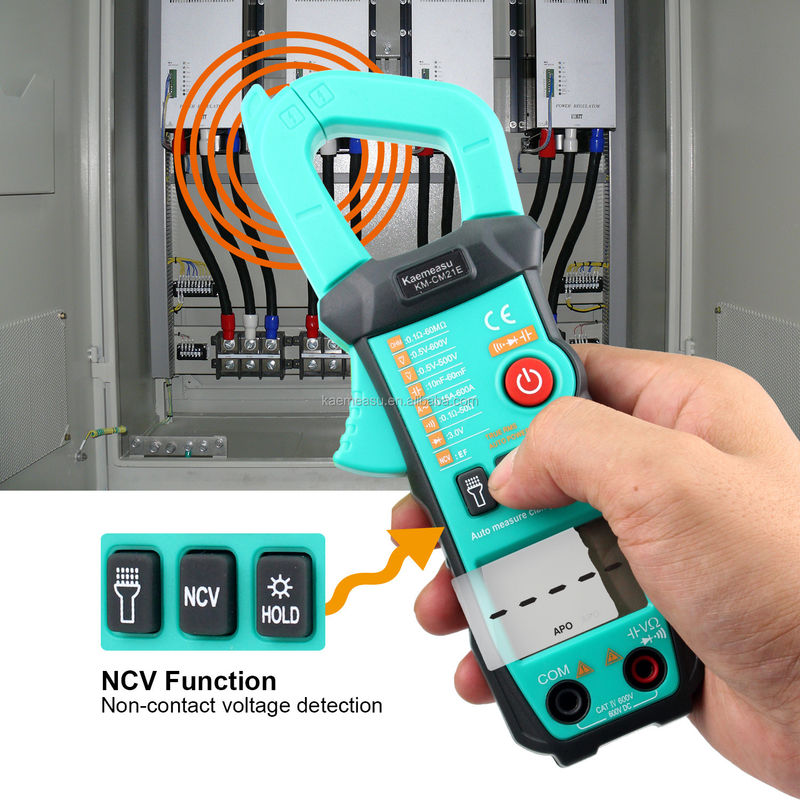 600A Strommessung Trms Spannungsmessgerät für den automatischen Bereich Amperometer Hz Ohm Ncv Tester Multimeter Ampere Meter Klemmmeter 21E