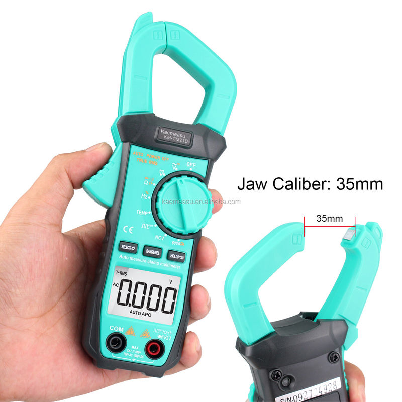 21D Gleichstrom-Wechselstrom-Digitalklemmmeter 3 5/6 Ziffern Automatischer Dioden-Test Ture RMS Quadratwellen-Ausgang NCV Digitalklemmmeter Multimeter
