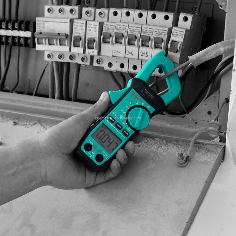 Mini-Clamp-Meter Elektrischer Multimeter NCV 1000v Digitales AC-DC-Widerstandsmesser Anzeige Zählen 6000 Zählen