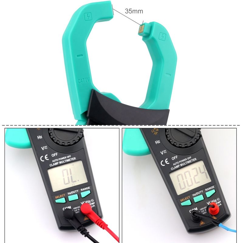 Professionelles 1000A AC/DC Spannungsklemmmeter mit 3 5/6 Ziffern Anzeige und multifunktionaler Strommessung