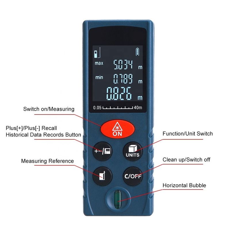 OEM ODM Mini Handheld Laser Abstandsmesser Messgeräte Elektronischer Lineal Digitaler Laser Reichweitenmesser zum Verkauf