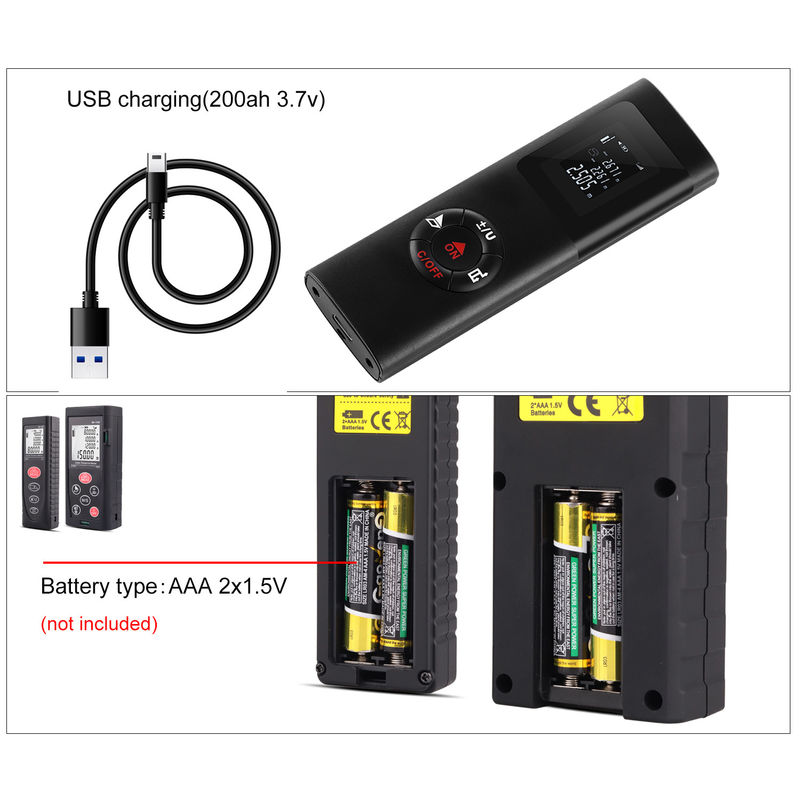 40m 100m OEM ODM Mini Portable Digitaler Reichweitenmesser Infrarotlaser Abstandsmesser Elektrische Laser-Rängewähler