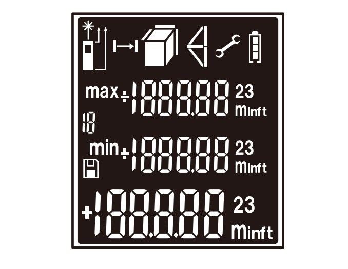 Handheld Laser Abstandsmesser Elektrische Abstandsmessgeräte Mini tragbare digitale Laser-Fernmessgeräte 0,05-120m